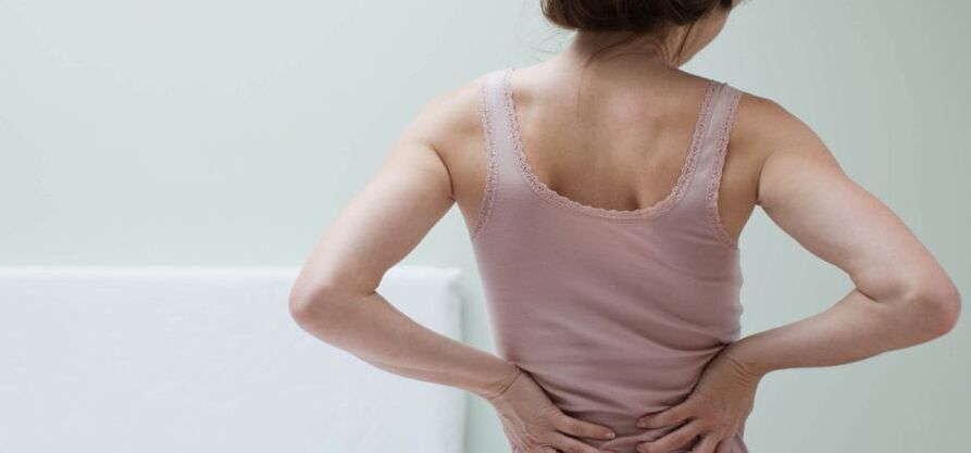 woman's back pain