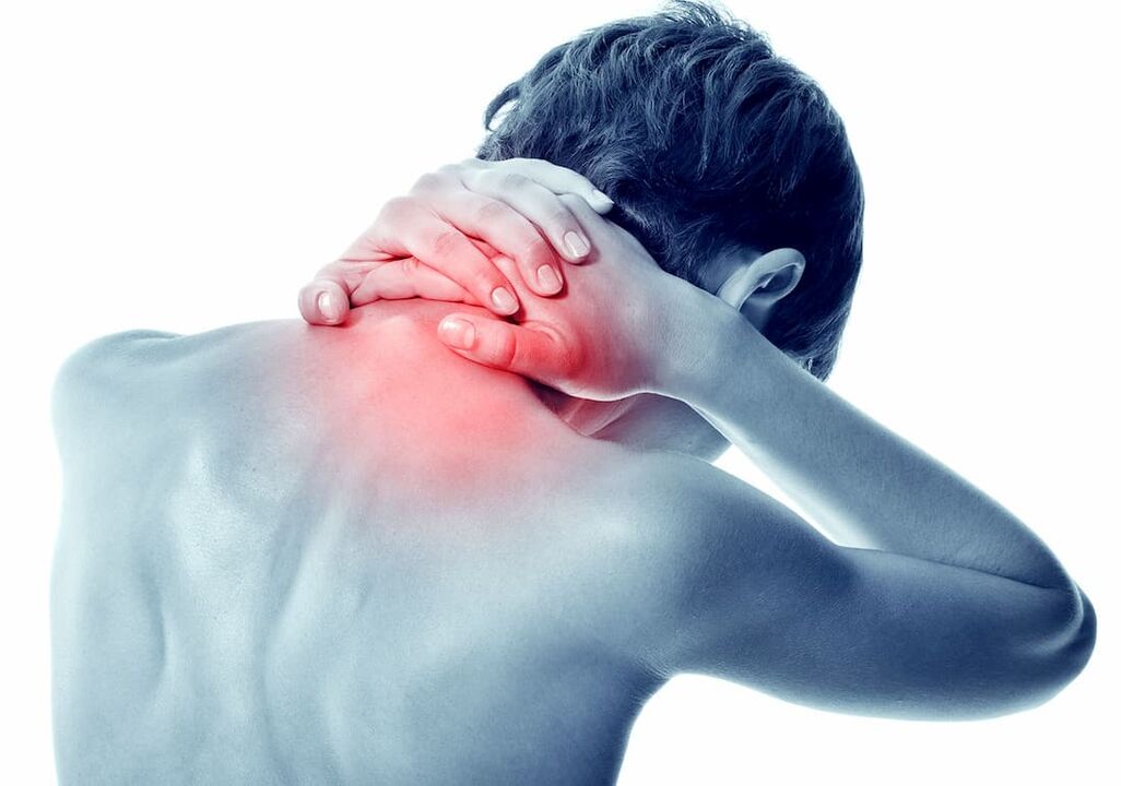 Osteochondrosis of the cervical in a man